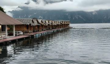 From Krabi to Khao Sok 2Days-1Nights Floating Raft House Cheow Lan Lake & Coral Cave Tour