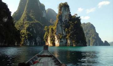 Khao Sok : 2 jours et 1 nuit dans une maison flottante sur le lac Cheow Lan et visite de la grotte du Diamant