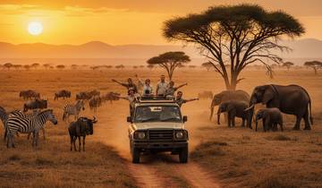 Circuito Safari africano de 10 días al Serengeti y al Masai Mara con playa en Zanzíbar