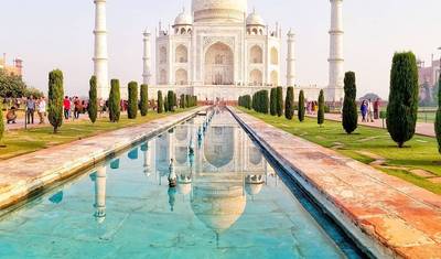 5-dniowa wycieczka Złotego Trójkąta (Zachód/Wschód słońca nad Tadż Mahal) Delhi Agra Jaipur — 5