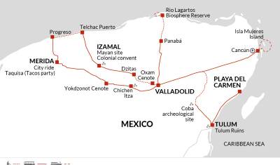 Pedale pelo México - A Península de Yucatán — 5