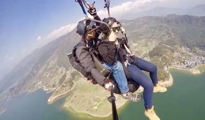 Parapente em Pokhara — 2
