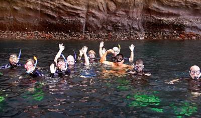 Viagem de um dia para snorkel em Kicker Rock saindo da Ilha de São Cristóvão em Galápagos — 3