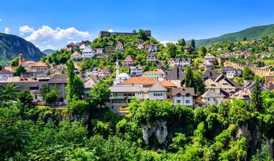 All seasons Bosnia discovery 6 days tour from Sarajevo. Bosnia: off-the-beaten-path travel example. Land of Ottoman fortresses and Orthodox monasteries. — 2