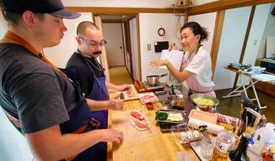 日本での日本料理教室 — 2