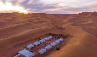 2-dniowa prywatna luksusowa wycieczka po pustyni z Zagory do Erg Chigaga i luksusowego obozu glamping na pustyni — 3