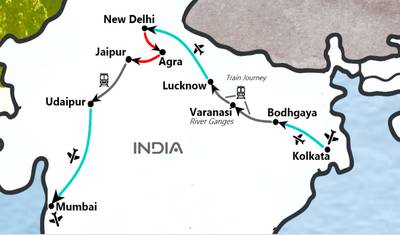 جولة المأكولات من Kolkata إلى Mumbai - نكهات الهند [17 يومًا] — 2