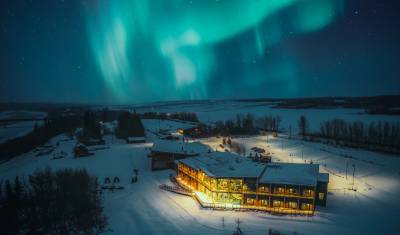 Montanhas Rochosas Canadenses: Explorador de Inverno da Aurora Boreal — 4