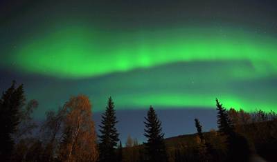 Northern Lights with Fall Colors in Alaska - USA — 3