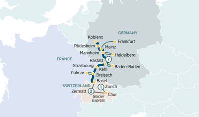 O Majestoso Reno & Glacier Express 2027 - 11 Dias (de Mainz a Zurique) — 5