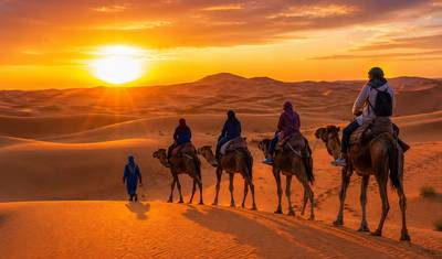 Z Marrakeszu: 6-dniowa wycieczka po Pustyni Sahara do Merzougi, przejażdżka na wielbłądach, zachód słońca i luksusowy obóz — 2