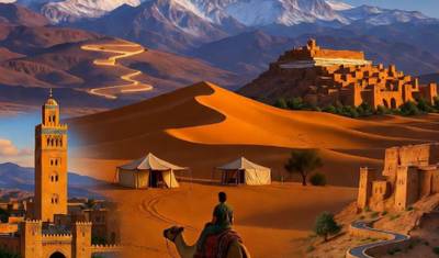 DE MARRAQUEXE: Excursão de 3 Dias pelo Deserto Ait Ben Haddou – Desfiladeiros de Dades – Desfiladeiro de Todra – Merzouga – Erg Chebbi — 2