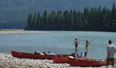 Viagem de Canoa no Rio Athabasca em Alberta, Canadá — 3