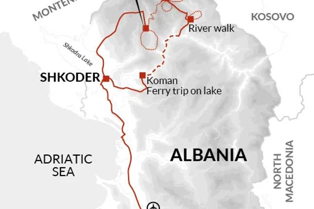 Caminhada nos Alpes Albaneses