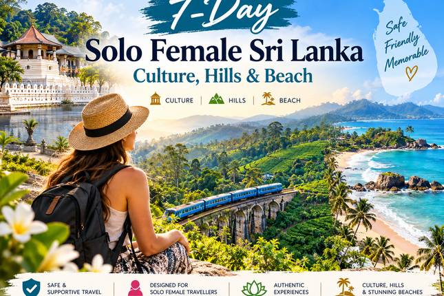 7-Day Solo Female Sri Lanka: Culture, Hills & Beach