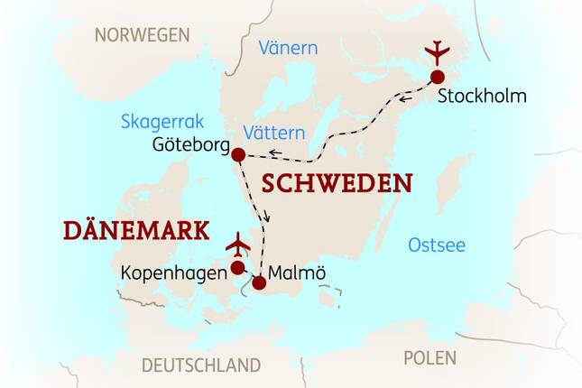 Stockholm, Göteborg, Malmö & Kopenhagen: Städtereise