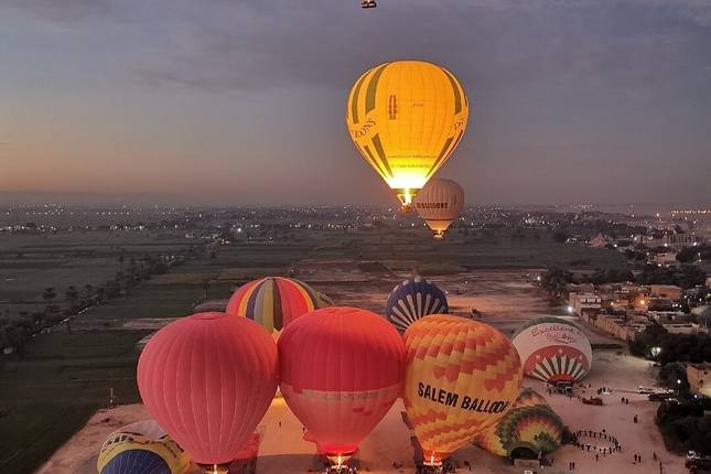 Incredible Day tour Hot Air Balloon, Luxor West Bank & Felucca Nile