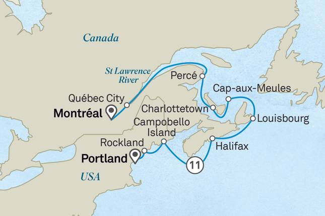 Contrasts of Canada & the St. Lawrence River