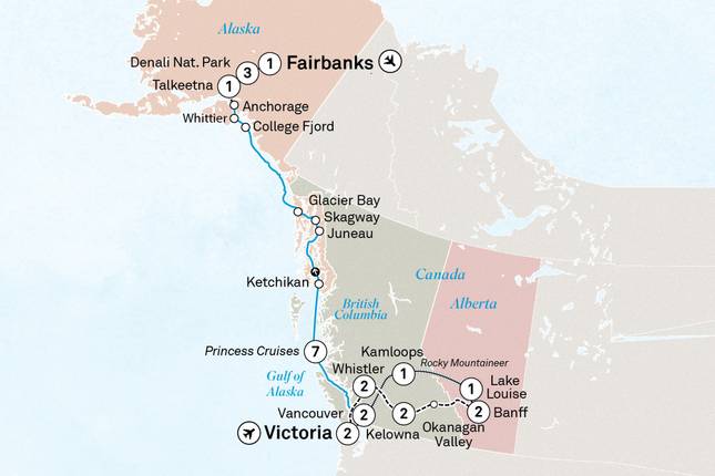 Canadian Rockies and Alaska by Land & Sea