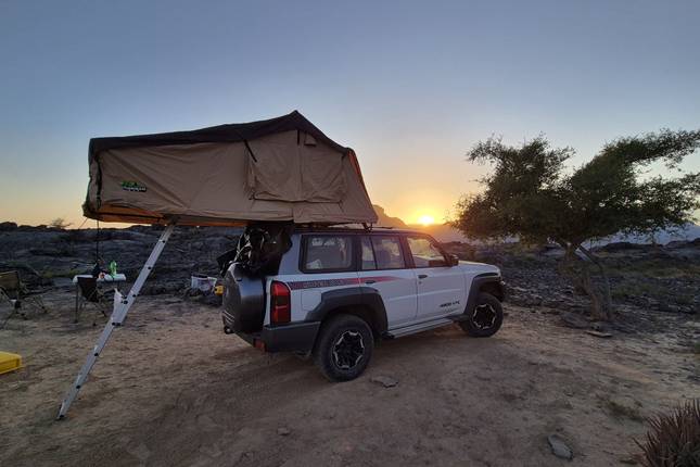 Oman Dachzelt Abenteuerreise