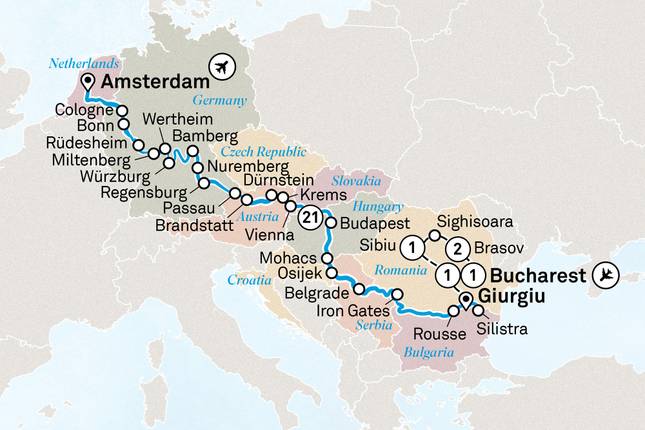 Iconic Europe, from Bucharest to Amsterdam with Transylvania