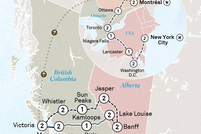 Highlights of the Rockies & the Best of the East 2027