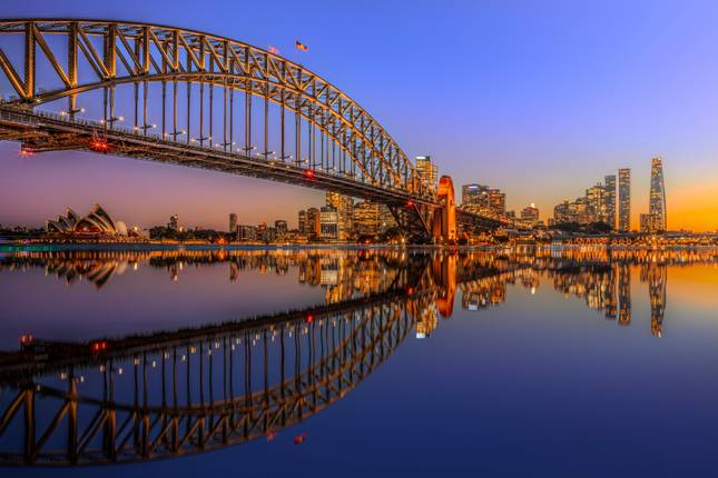 Panorama da Austrália e Nova Zelândia
