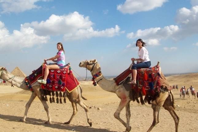 Pyramids & Nile by Air