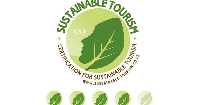 Logo de certification du tourisme durable.
