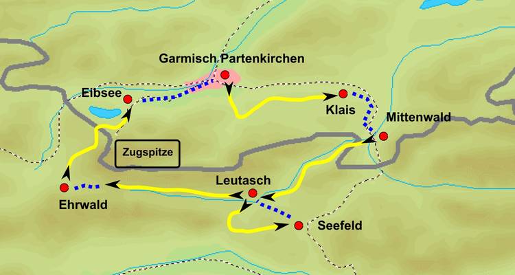 Senderismo Baviera Tirol alrededor del monte Zugspitze - Bestseller Reisen GmbH 2