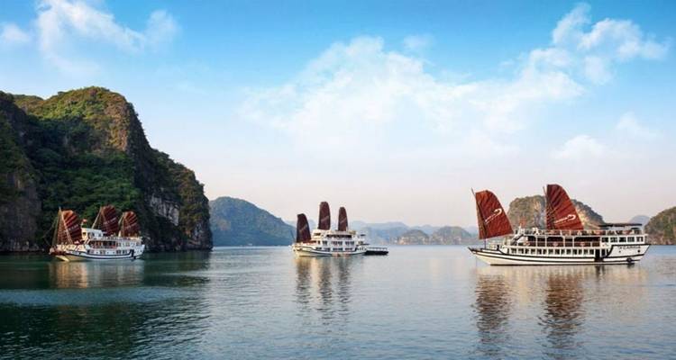 Croisière de luxe 4* de 3 jours dans la baie d'Ha Long avec kayak, baignade, cours de cuisine,... - Crossing Vietnam Tour 4