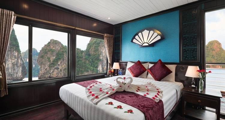 Croisière de luxe 4* de 3 jours dans la baie d'Ha Long avec kayak, baignade, cours de cuisine,... - Crossing Vietnam Tour 8