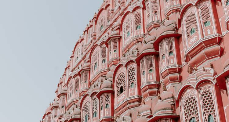 Hawa Mahal, el Palacio de los Vientos, en Jaipur, India.