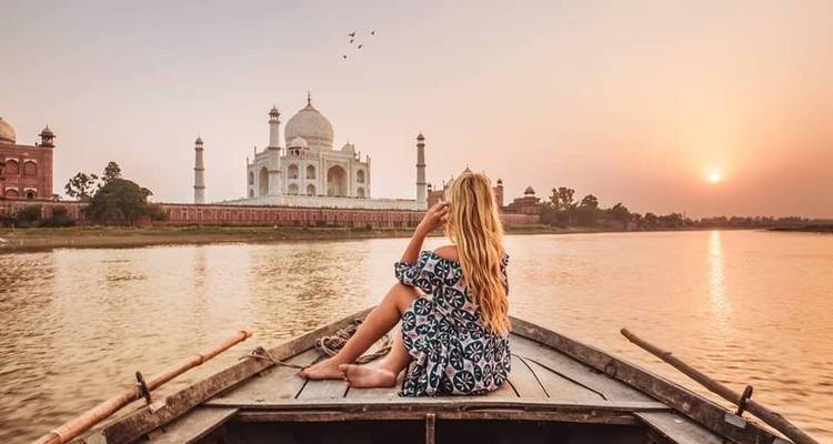 Excursion dans le triangle d'or avec lever/coucher de soleil sur le Taj Mahal - 5 jours - Agra Taj Visit 10