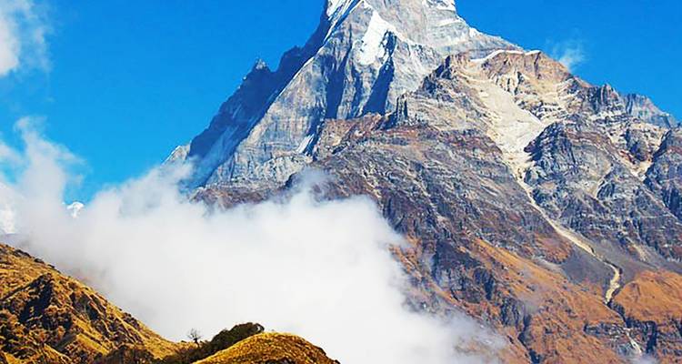 Vista del valle de la Cola de Pez, excursionismo en alojamiento Mardi Himal - Sherpa Expedition & Trekking Pvt. Ltd. 3