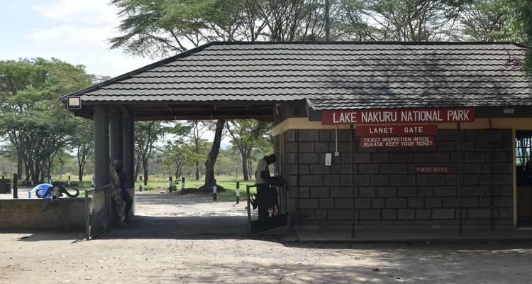Entrance gate of Lake Nakuru National Park.
