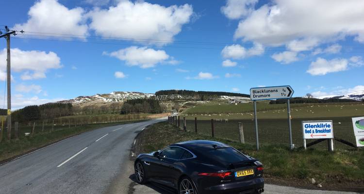 Scotland NC500 Route Tour in Jaguar V8 F-Type Cabriolet, pre-set sat-nav guided - EPIKdrives 2