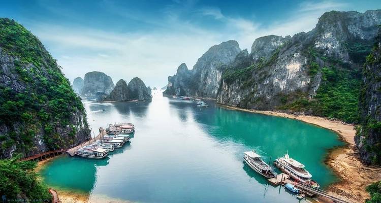 Excursion d'une journée dans la baie de Lan Ha avec kayak, cours de cuisine et soirée au coucher du soleil - Crossing Vietnam Tour 3