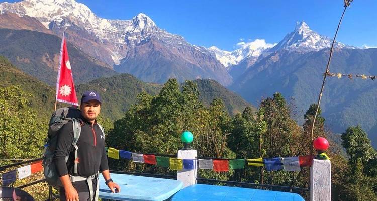 Trek court de la vue sur l'Annapurna - Escape Himalaya Trek 7