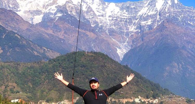Trek court de la vue sur l'Annapurna - Escape Himalaya Trek 8