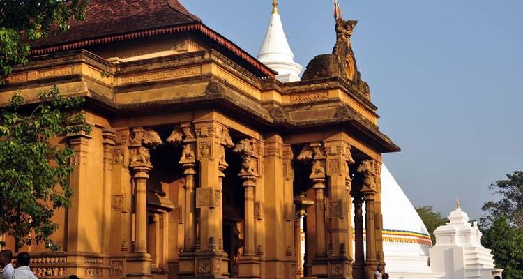 Ancient temple structure with intricate carvings.