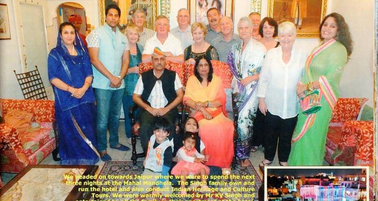 Group portrait with text overlay at the bottom.