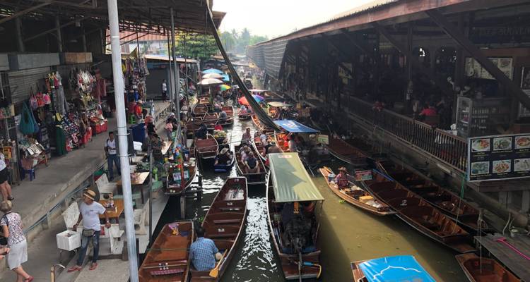 Small Group: Damnoen Floating market & Train market - LJ Biz 6