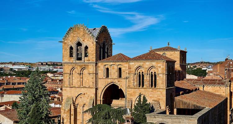 Historic cathedral constructed with brick and stone.