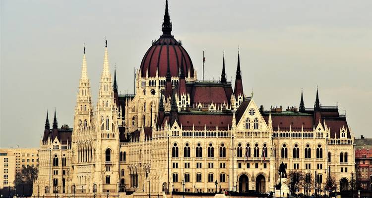 Hungarian Parliament Building in Budapest.