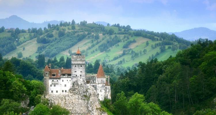 Bran Castle in the Transylvanian mountains.
