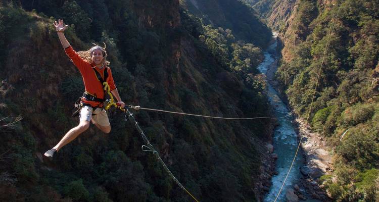 BUNGY JUMPING IN NEPAL - Female Guide Holiday 2