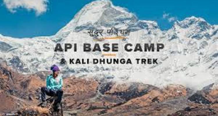 Werbebild für API Base Camp und Kali Dhunga Trek.