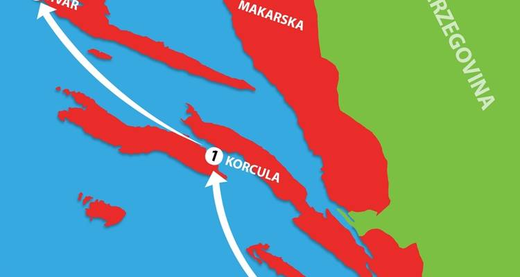Crucero de 5 días de ida de Dubrovnik a Split - Barco Premier Plus, 30-49 años - Go Croatia Sail 10