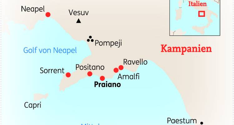 Golfe de Naples & Côte Amalfitaine : randonnée pédestre - SKR Reisen 2
